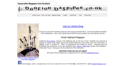 Desktop Screenshot of dunfion-bagpipes.co.uk